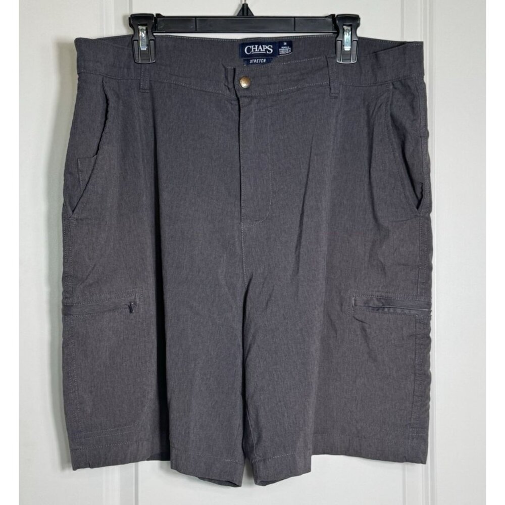 Chaps Golf Performance Cargo Shorts‎ Men's 38 Charcoal Gray